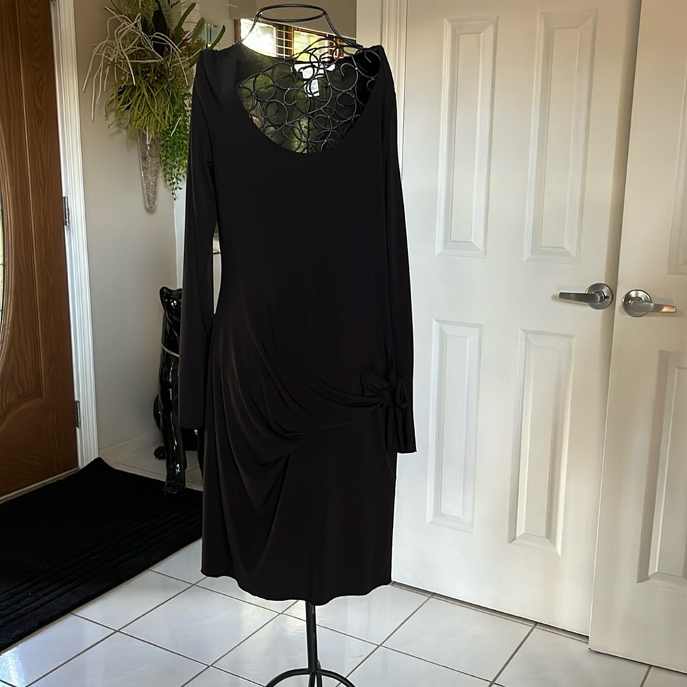 Woman black dress